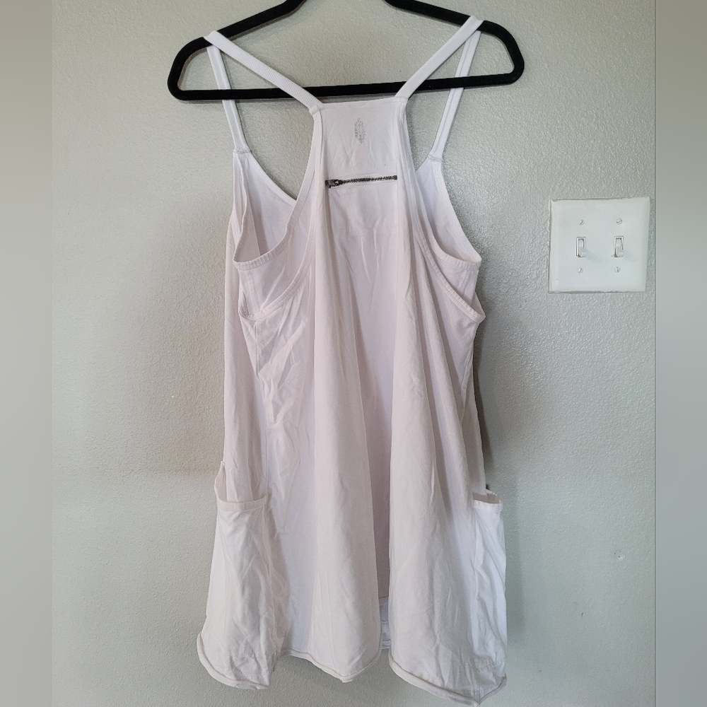 NWOT FP Movement Hot Shot Mini Dress W/ Short Racerback White (M) - Picture 5 of 12